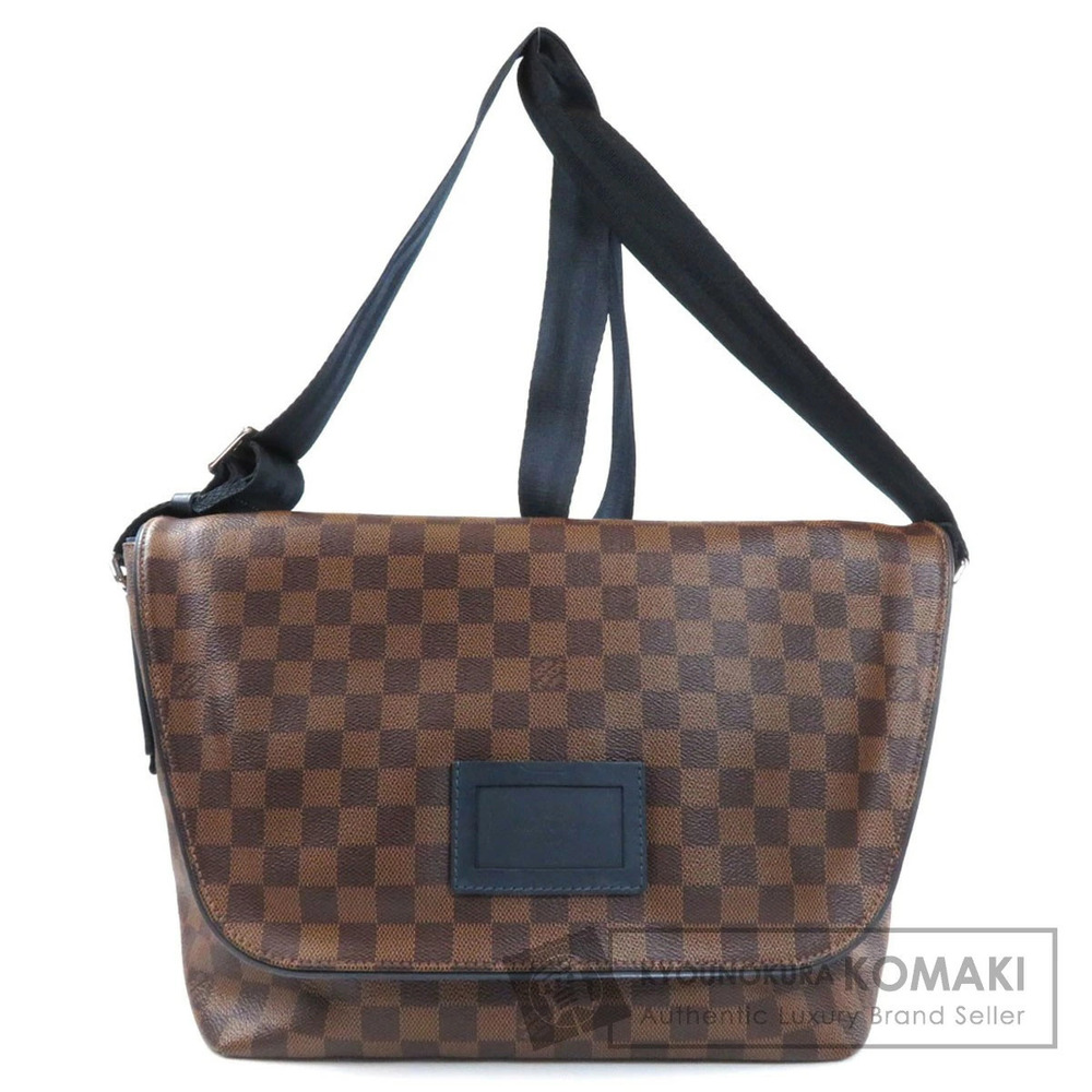 Louis Vuitton Sprinter Damier Ebene Brown Shoulder Bag Canvas